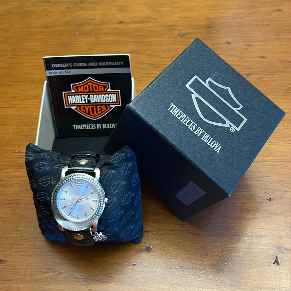 Womens Harley Davidson Bulova Wrist Watch